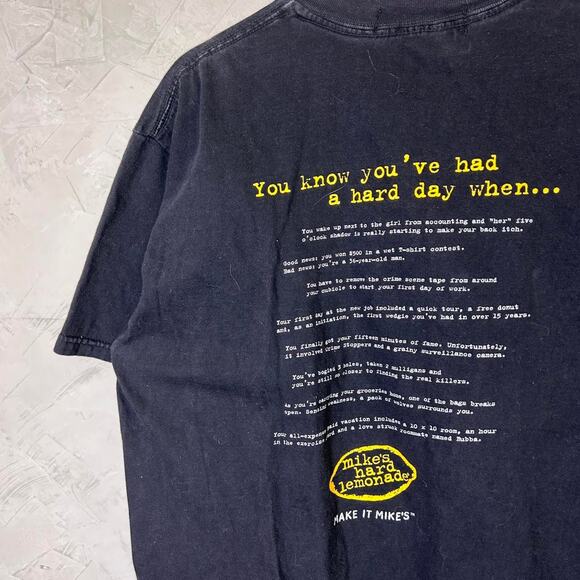 Mikes Hard Lemonade Chicago Hard Day Promo Large Modern Tee - Picture 1 of 5
